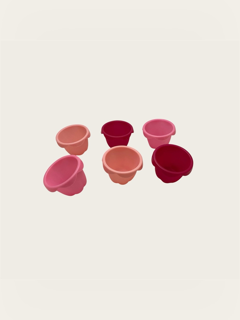 IKEA SOCKERKAKA Silicone Baking Cups Set of 6 Cupcake Muffin Liners Pinkie Pink